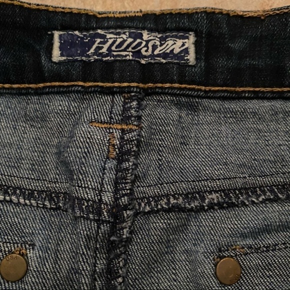 Hudson Denim Distressed Skirt Bandana size 28 - Picture 6 of 13